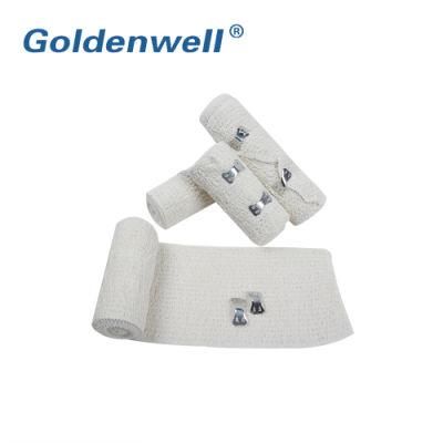 Elastic Crepe Bandage with Bleached White or Natural White Color