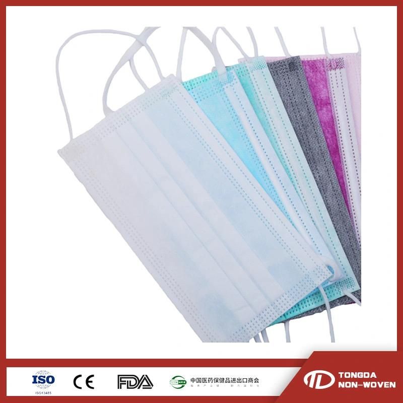 Dustproof Disposable Nonwoven Black Face Mask