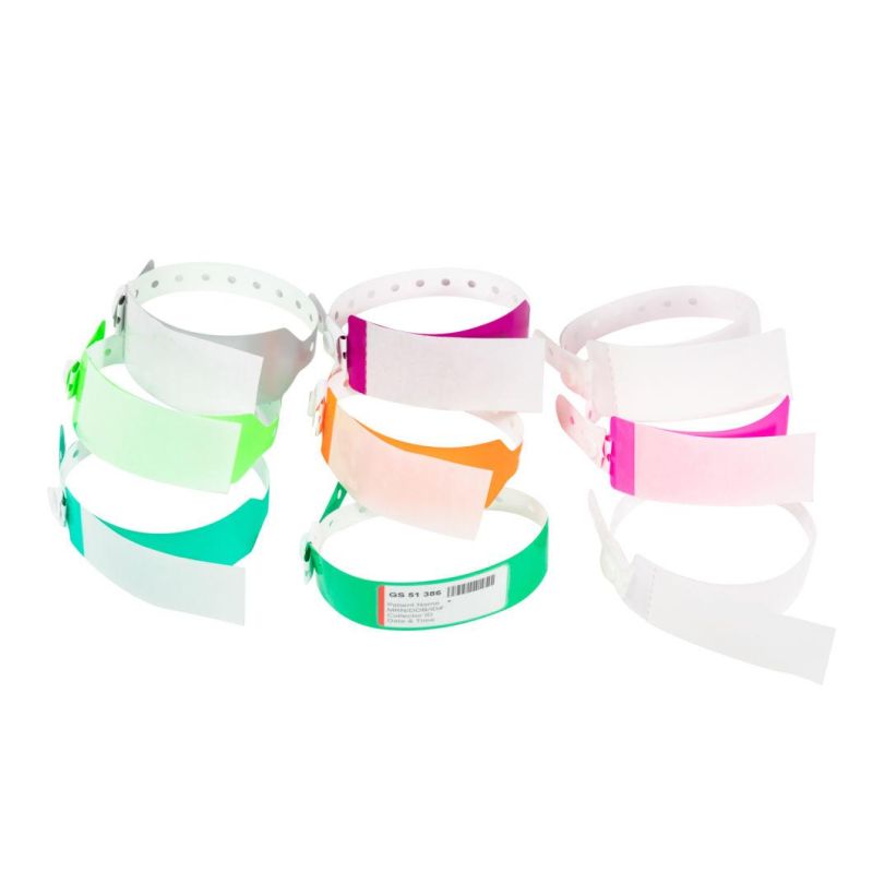 Disposable Custom Adult Shiled Patient ID Wristband