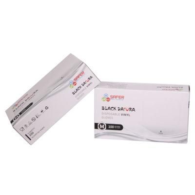 Black Vinyl Disposable Gloves Powder Free Food Grade From China
