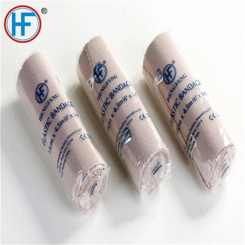 Disposable Medical Hospital Gauze Supply Skin Color High Elastic Cotton Crepe Bandage Factory