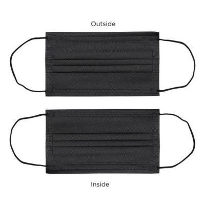 3-Layer Mask Black Disposable Earloop Non-Woven