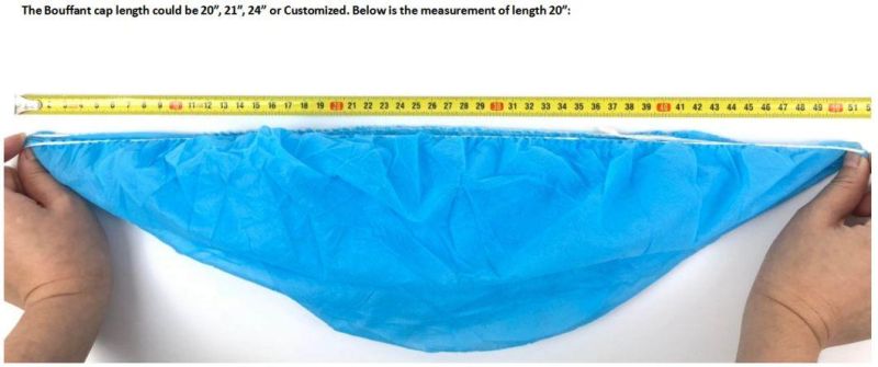Disposable Head Cover Mob Bouffant Cap Non Woven Disposable Hair Nets