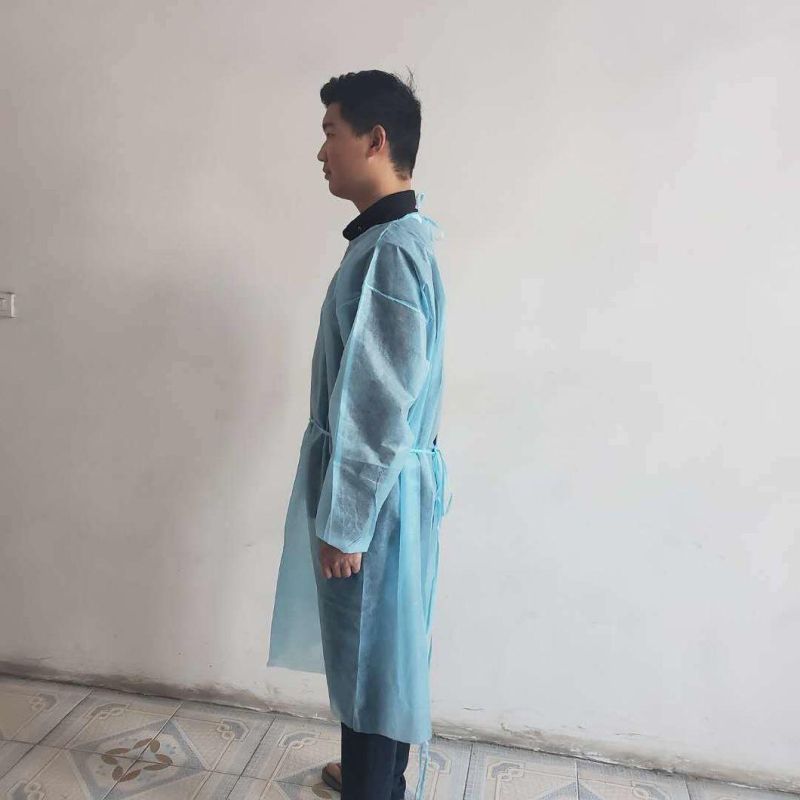 En14126 Disposable Microporous Coverall PPE Equipment Chemical Gowns