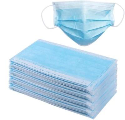 High Quality Bfe 98% 3 Ply Disposable Anti Splash Dust Pm2.5 Virus FDA 510K CE En149 En14683 Approved Earloop Blue Surgical Face Mask