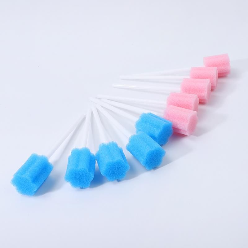 2021 Hot Dental Cleaning Medical Foam Tip Plastic Stick Swab