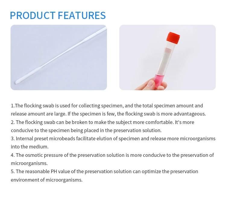 Disposable Factory Virus Transport Medium Vtm Sampling Collection Tube