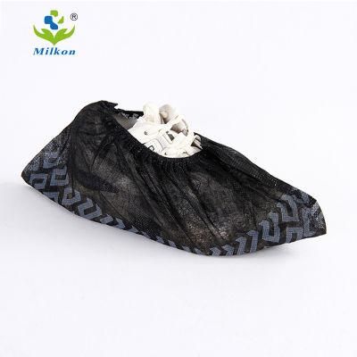 Cheap Waterproof Anti Skid CPE PE Blue Disposable Plastic Shoe Cover