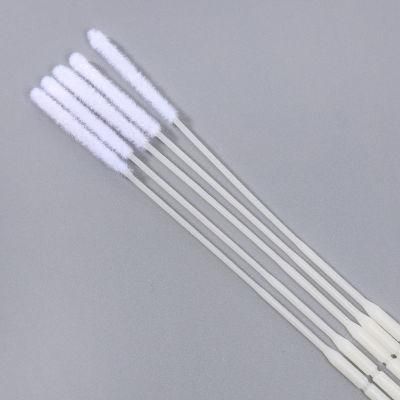 Jr656 Fast Shipping Sterile Nasopharyngeal Nasal Flock Swab with Plastic Stick