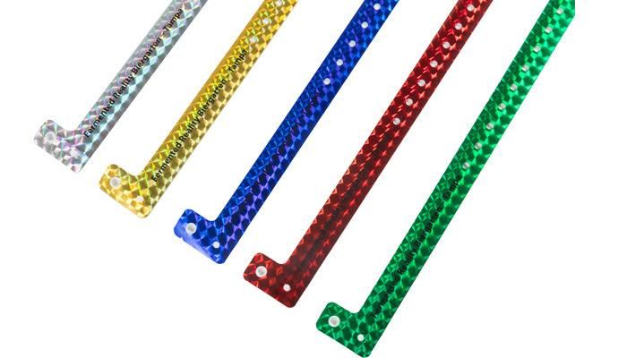 Waterproof Holographic L Shape Event Wristband