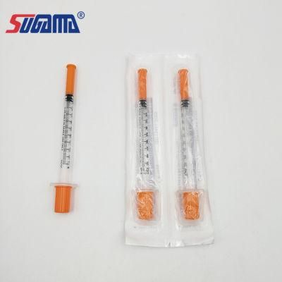 Disposable Insulin Syringe with Mounted Needle