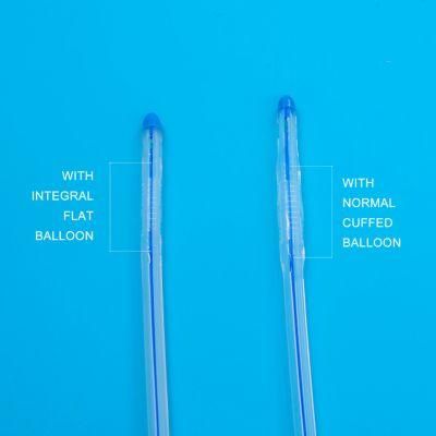 Integrated Flat Balloon Silicone Foley Catheter with Round Tip, Tiemann Tip, Open Tip, Uretheral or Suprapubic Use Integral Flat China Factory