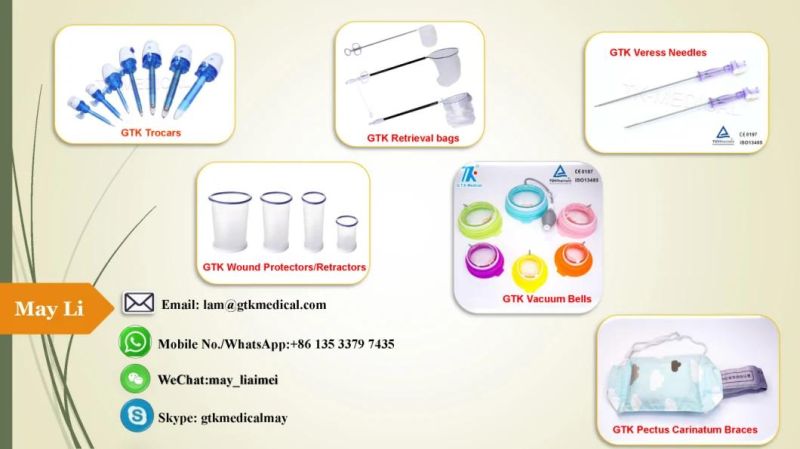 CE Approved Laparoscopic Cholecystectomy 5mm Bladeless Tip Trocar