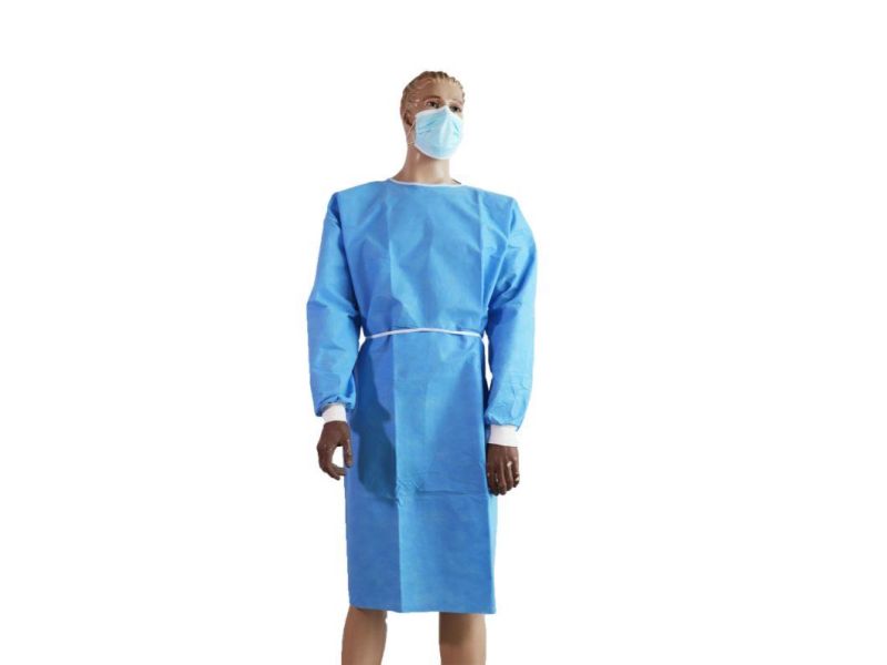 Disposable Nonwoven AAMI Level 3 Isolation Gown SMS