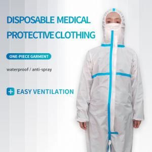 Protective Coverall Clothing Wholesale/OEM PE Protective Suit Anti-Static Electricity