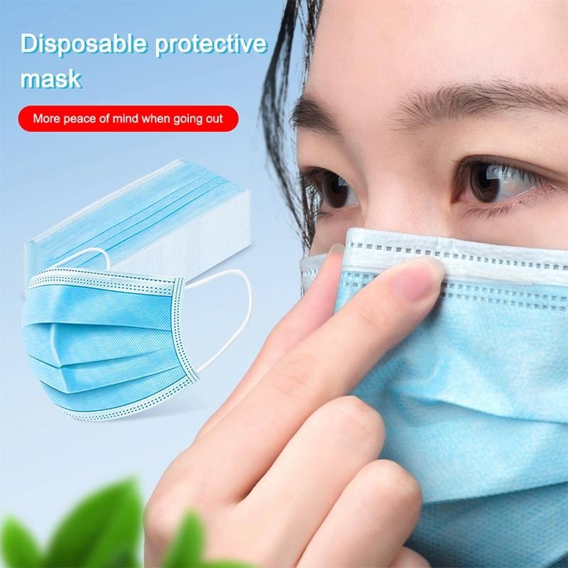 Non Woven 3 Ply Ear-Loop Surgical Disposable Medical Face Mask