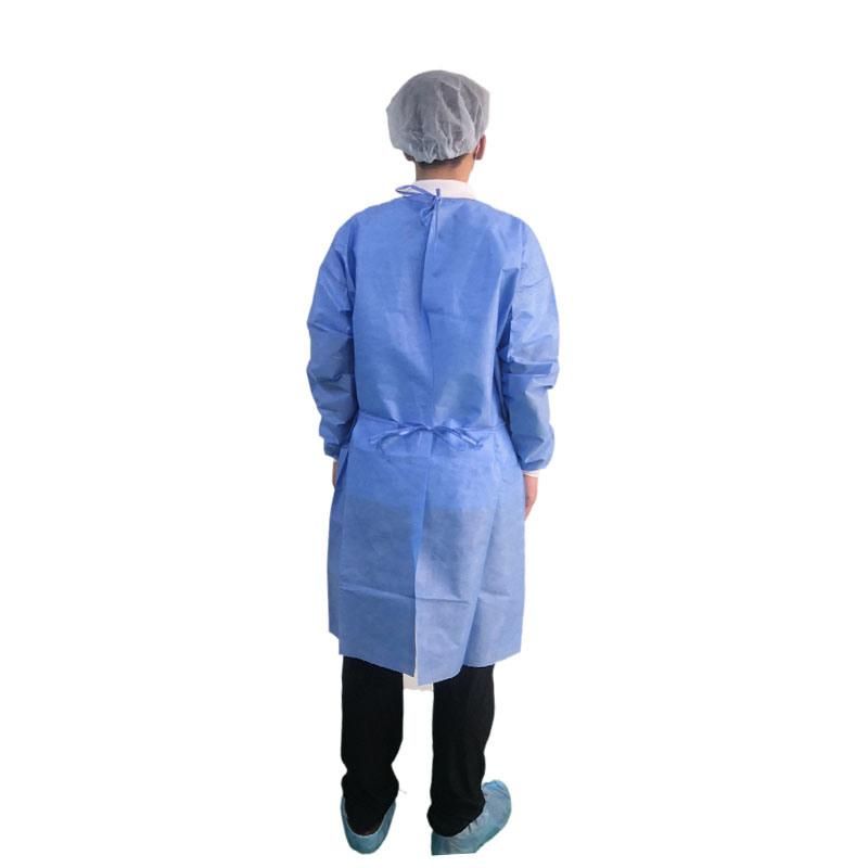 Factory Hot-Selling Non Woven Fabric SMS Isolation Gown Wholesale Price