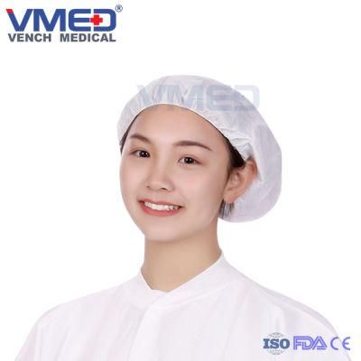Hot Sale Nonwoven Disposable Snood Cap/Women Working Cap