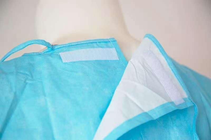 65GSM SS+PE Disposable Isolation Gown for Protective
