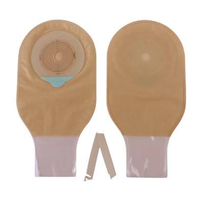 Material One Piece Open Hydrocolloid Ostomy Bag with Seal Clip