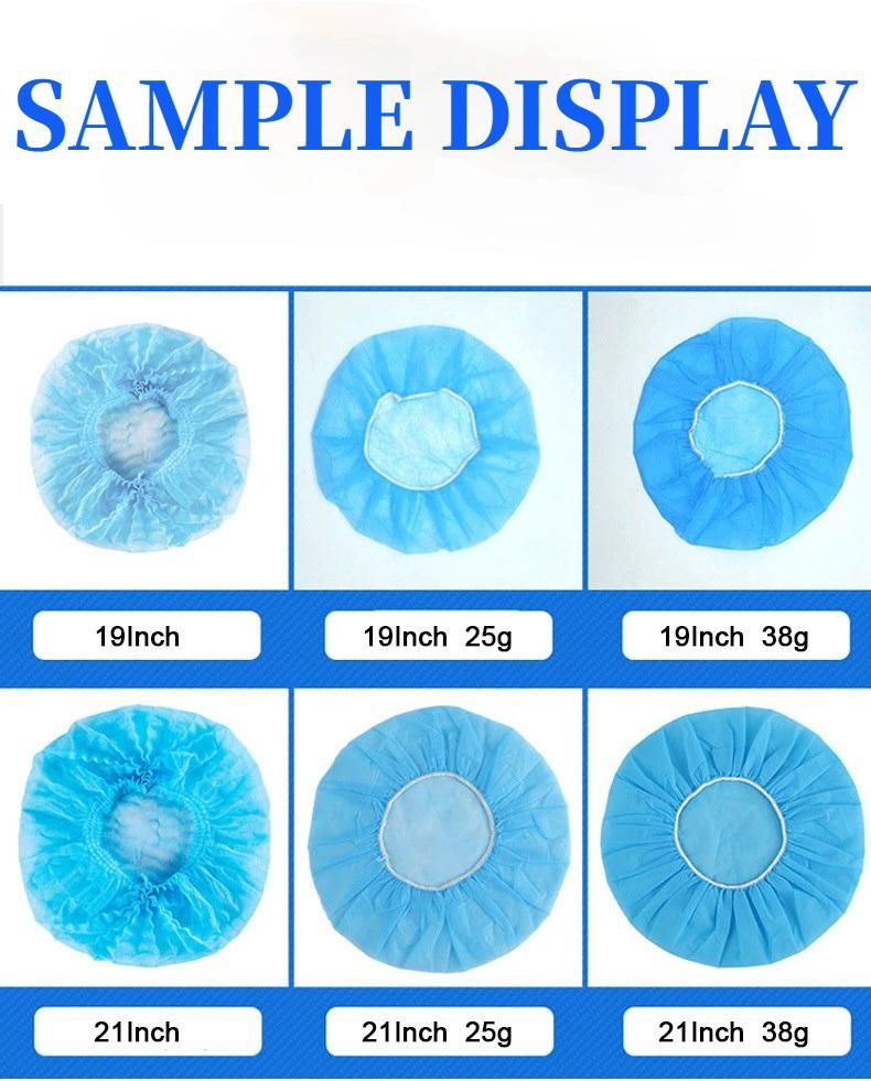 China Factory OEM Manufacturer Round Bouffant Cap Crimped Strip Caps