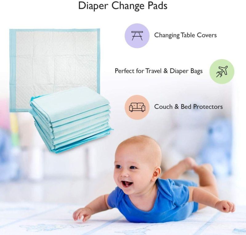 Highly Absorbent OEM Medical Nursing Bedsheet Protection Breathable 80 X 180 Cm blue Human Disposable