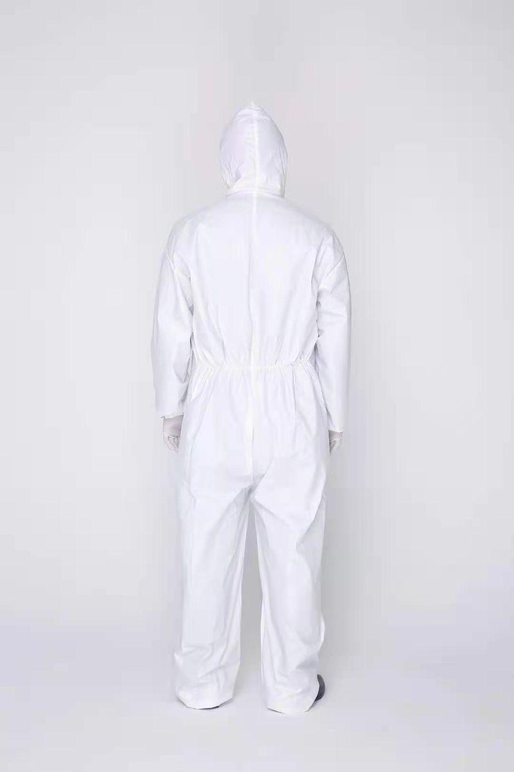 SMS/Microporous/PP/ Safety Protective Chemical Disposable Coverall