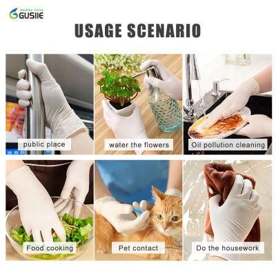 Waterproof and Oilproof Disposable Latex Medical Examination Glove