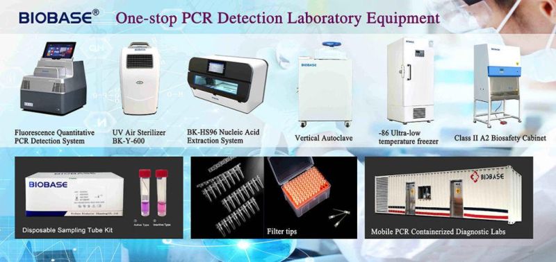 Biobase Plastic PCR Strips Sterile Filtered Pipette Tips