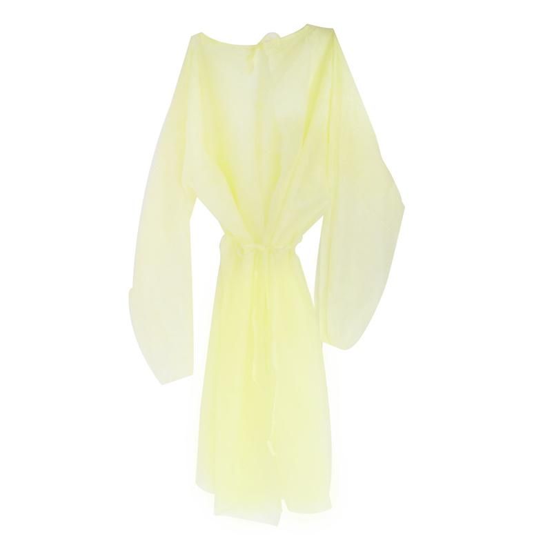 Hospital Visitor Patient Examination Chemotherapy Medical Protective Clothing Disposable Isolation Gown with Knitted Cuffs