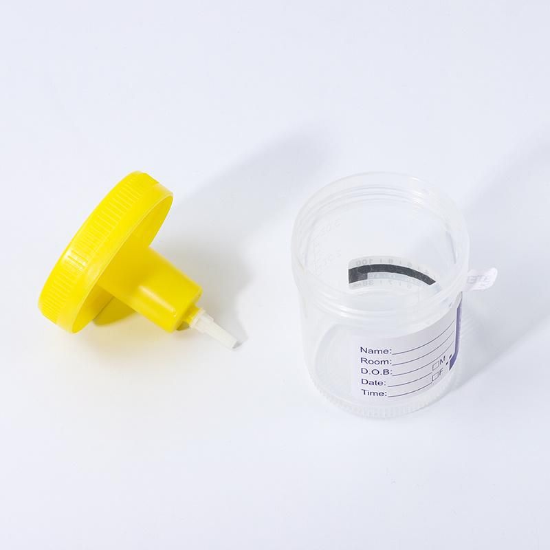 CE Certified Stool Medical Funnel Sterile Urine Test Cup Container