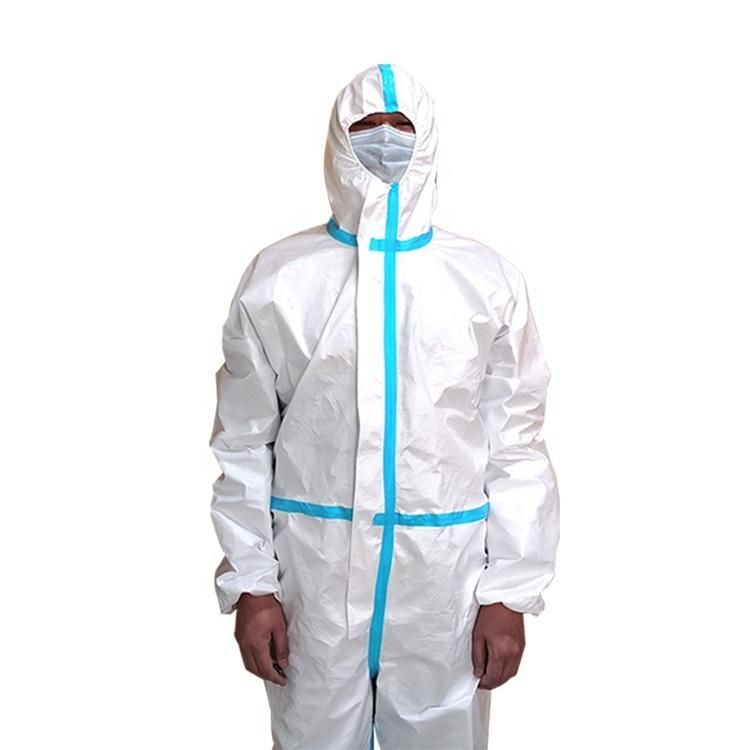 Protection DuPont Tyvek Isolation Disposable Coverall Gown