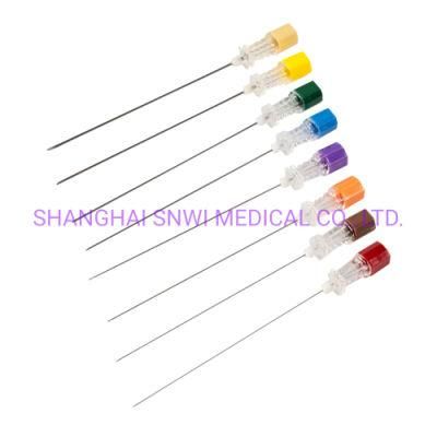 Medical Disposable Anesthesia Spinal Needle with Quincke Point Tip (Pencil Point/Introducer Epidural Needle)