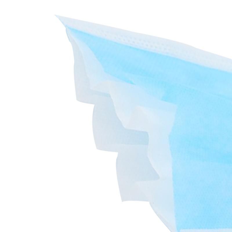 High Quality Blue Fashion Face 3ply Disposable Mask with Earloop