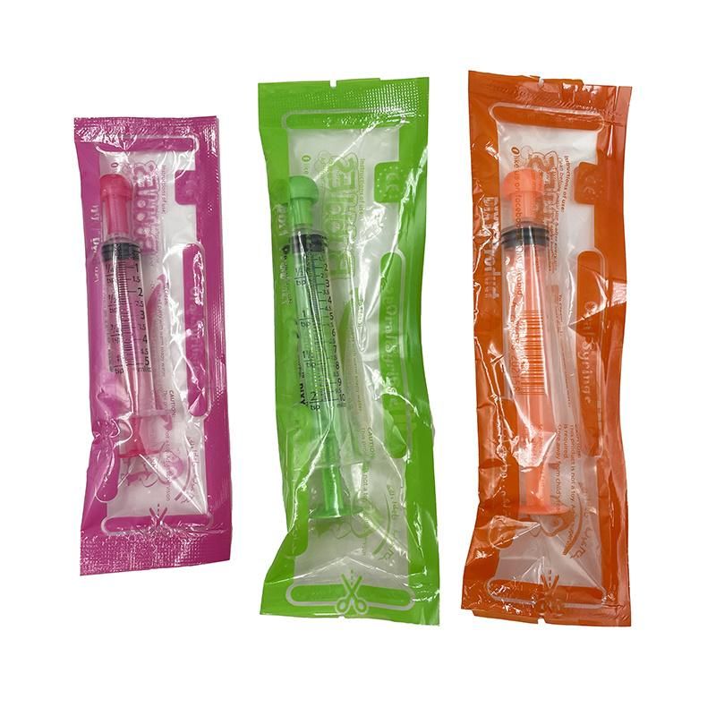 Medical Disposable Oral Enfit Feeding Syringe with Cap