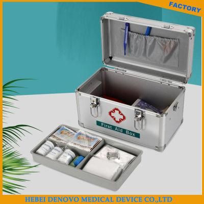 Portable Lock First Aid and Medicine Storage Box for Drug Collection