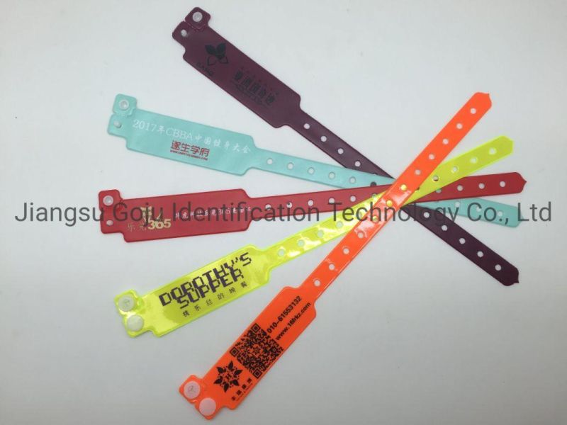 Vinyl Bracelet ID Wristbands Wristband for Events
