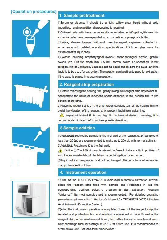 Techstar Nucleic Acid Extraction Reagent Magnetic Bead Method Nucleic Acid Extraction Kits Rna Isolation DNA Purification Kit Lab Reagent