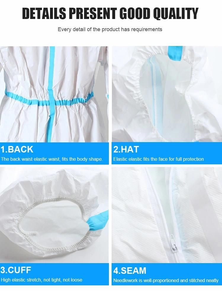 Non-Woven Fabric Surgical Supplies Materials Medical Gown Manufacture with Logo Printing for Adult