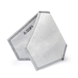 Hot Sell 5 Layer Pm2.5 Anti Pollution Activated Face Mask Carbon Filter