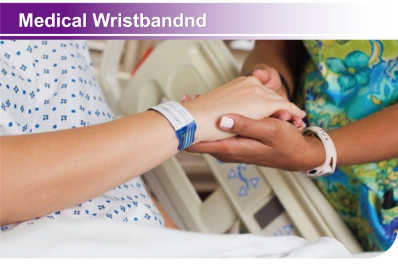 Disposable Custom Adult Shiled Patient ID Wristband