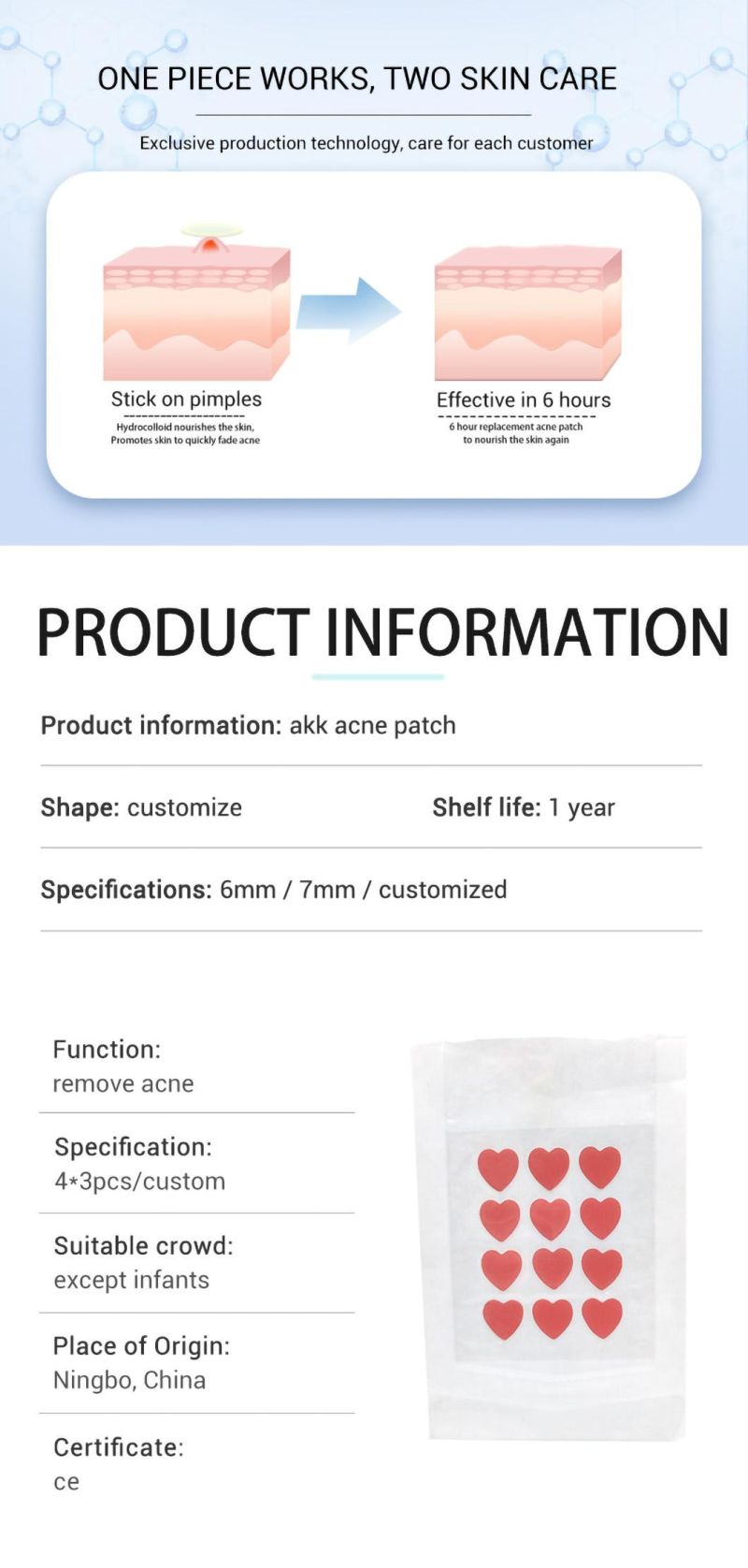 Alps Sticker Hydrocolloid Acne Master OEM Pimple Patch
