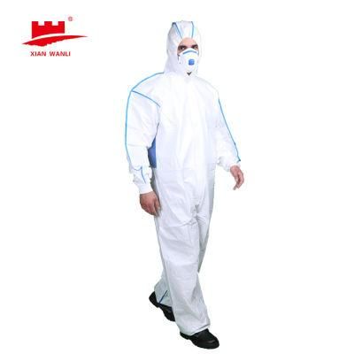 Protects Disposable Hospital Safety Full Body Chemical Protection Isolation Clothing Civil Virus Coverall Hazmat Suit