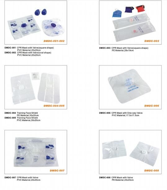 Medical Equipment Disposable PVC One Way Valve CPR Mask Dmdc-002