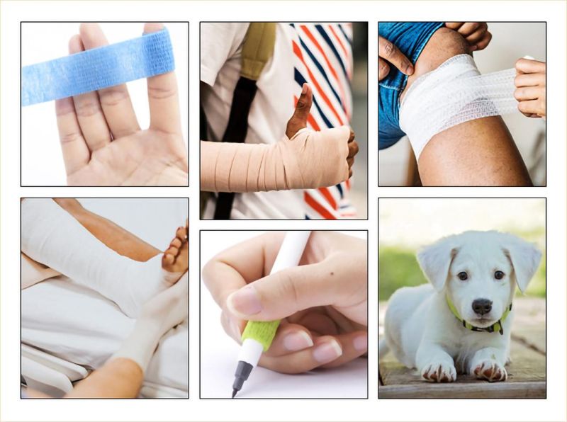 Elastic Cohesive 10cm*4.5m Cotton Cohesive Bandage