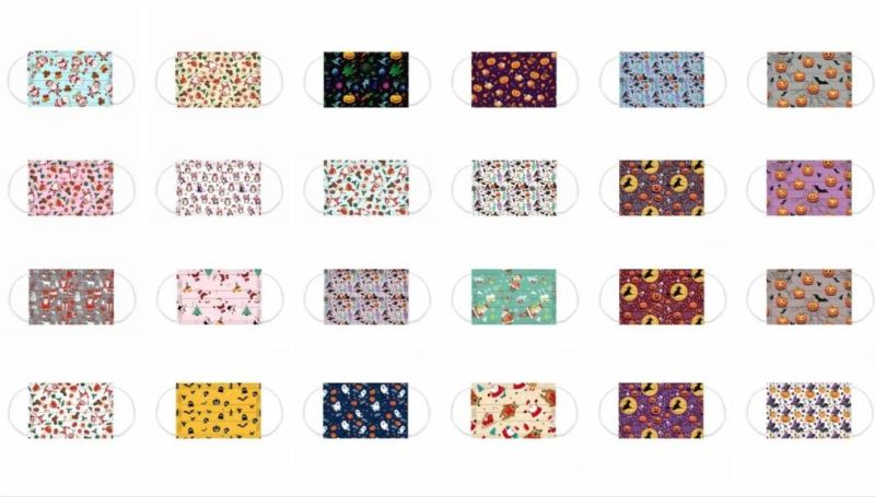 Disposable Mask 3 Layers Printed Disposable Mask Children Face Masks for Funny