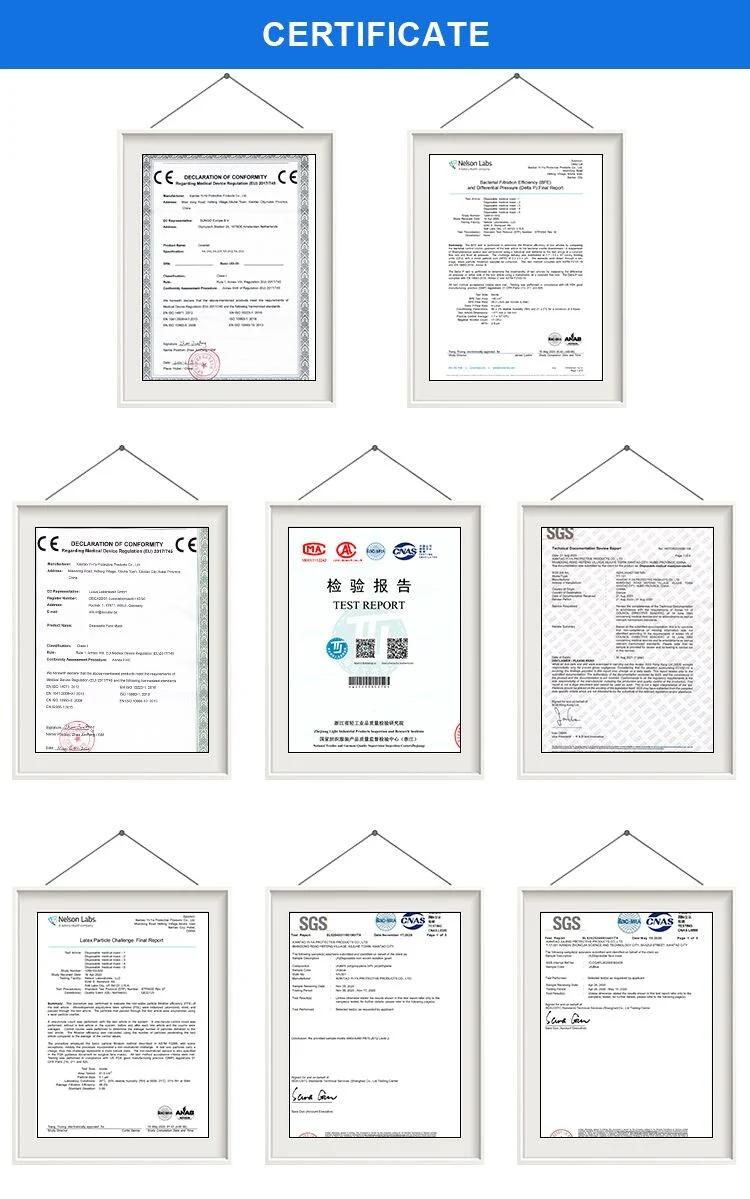 Disposable Medical Use Different Color 3ply Nonwoven Face Mask
