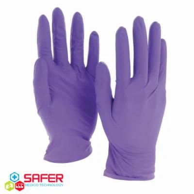 Sugical Gloves Nitrile Examination Medical Violet From China
