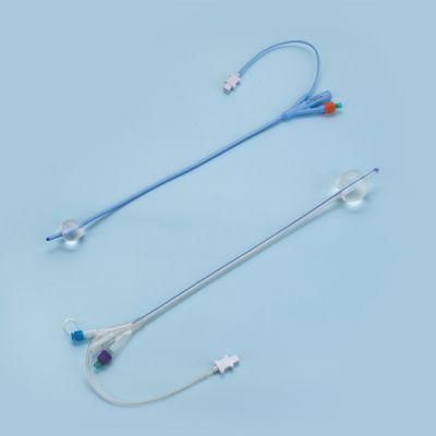 Silicone Foley Catheter with Temperature Probe (Sensor) with Contrast Line