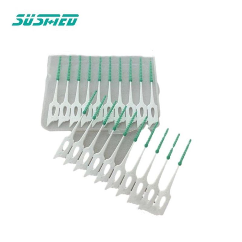 2021 Eco Friendly Orthodontic Dental Disposable Toothbrush Interdental Brush with Cover
